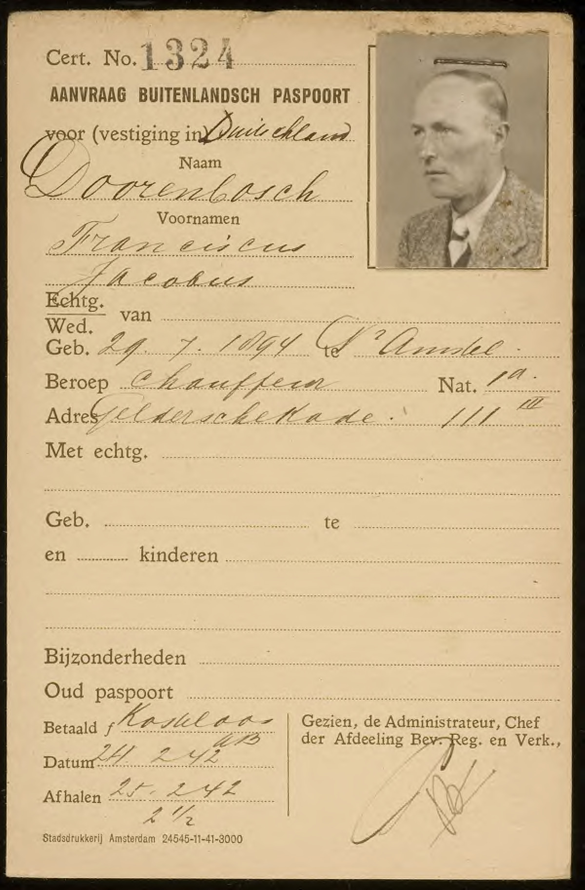 Franciscus Jacobus Doorenbosch