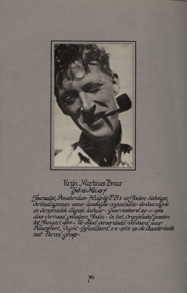 Portret Gedenkboek Oranjehotel