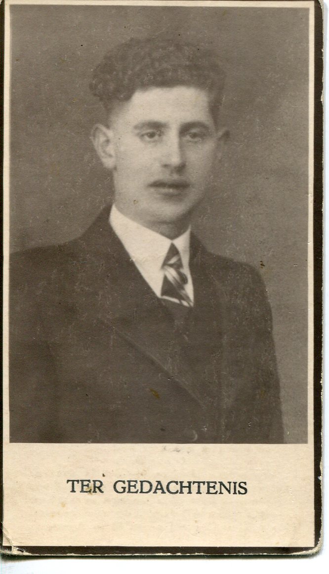 foto Koos Hubers vanaf zijn bidprentje.