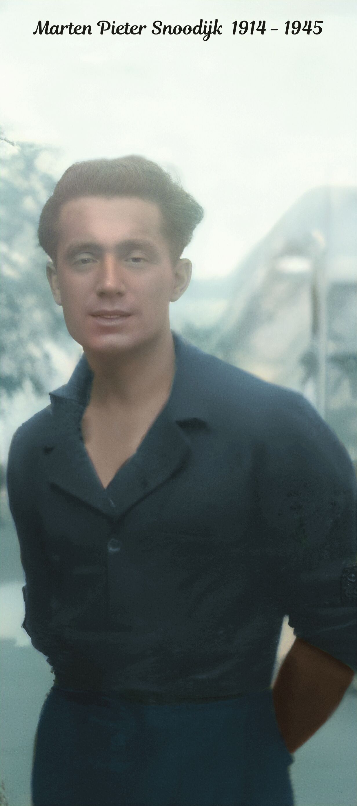 Ingekleurd en verbeterd van een orginele zwart/wit foto.