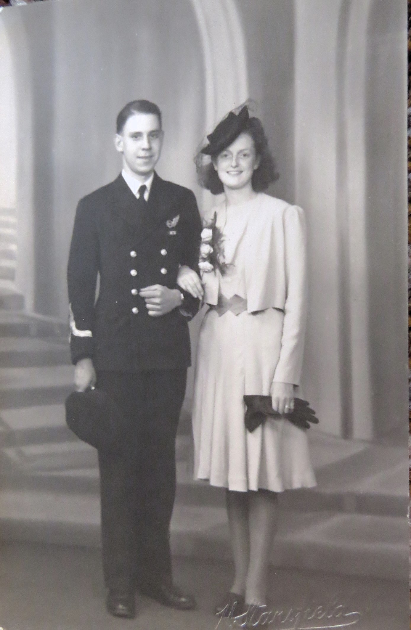 1948-Trouwfoto Pieter Wilhelmus Schuijl met Zijn Vrouw Doris
