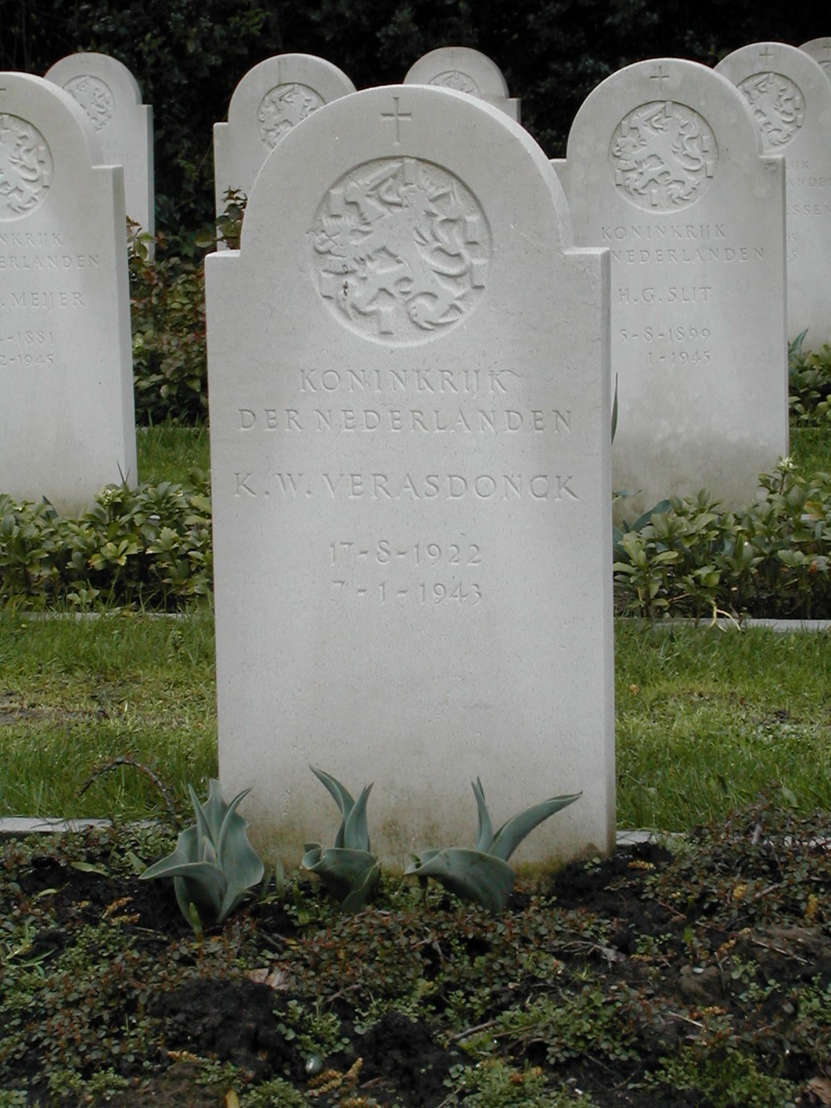 Graf van Karel Willem Verasdonck Op het Stoffeler Friedhof te Düsseldorf (Duitsland) Vak C Rij4 Nr.41 Verasdonck, K.W.